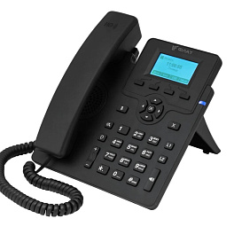ФЛАТ-ПРО Flat-Phone C10G, IP-телефон (2 SIP-аккаунта, 2 порта 10/100/1000 BASE-T (RJ-45), ЖК-дисплей, PoE, РЕЕСТР)